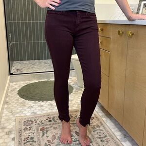 Just Black Skinny Denim in Plum